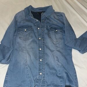 Western denim shirt